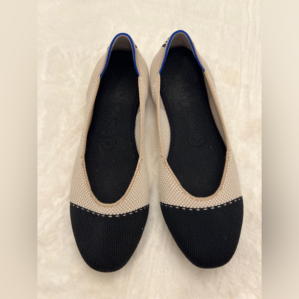 Rothy's Black and Tan Women's Flats 8.5